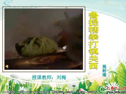 八年级语文鲁提辖拳打镇关西2讲解