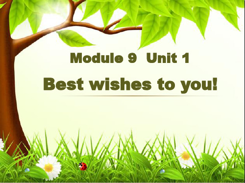 六年级下册英语课件M9U1  Best wishes to you外研社(三起)