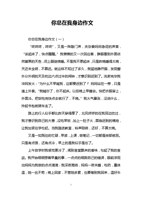 你总在我身边作文