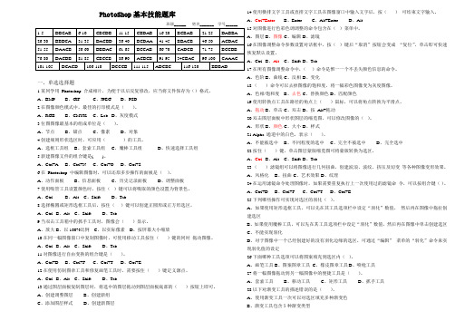 2018山西省专业技能题库Photoshop图像处理有答案