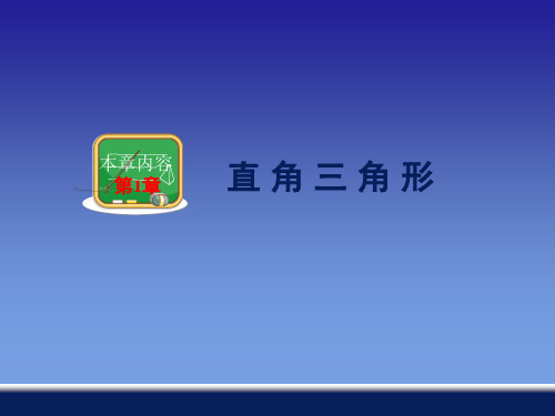 湘教版八年级数学下册第一章《 直角三角形的性质和判定(Ι)》公开课课件