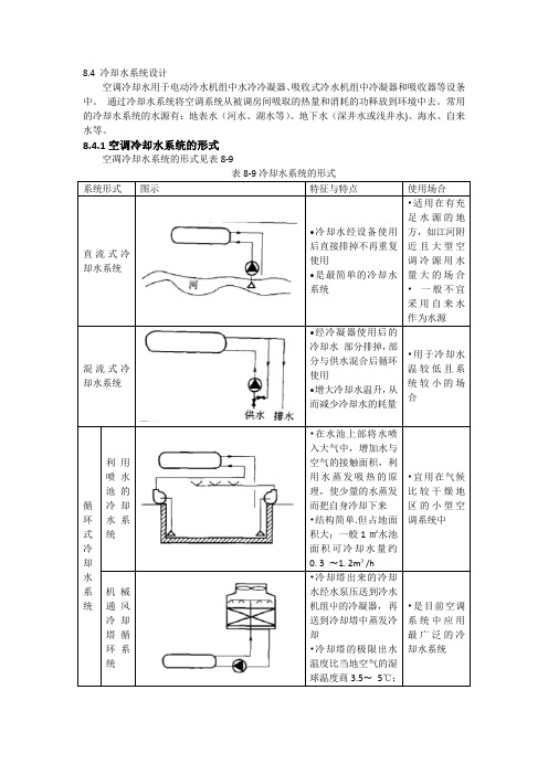 民用建筑空调设计之冷却系统设计