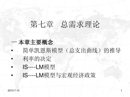 第七章总需求理论
