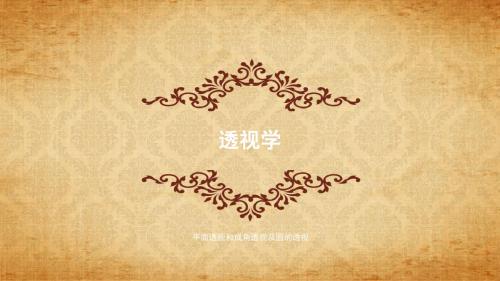 透视学