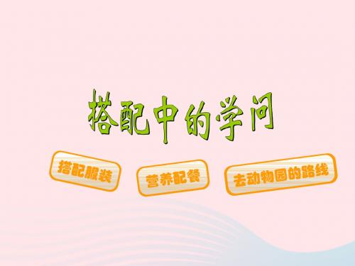三年级数学上册数学好玩搭配中的学问课件3北师大版