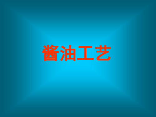 酱油工艺