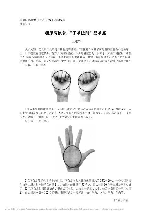 糖尿病饮食_手掌法则_易掌握