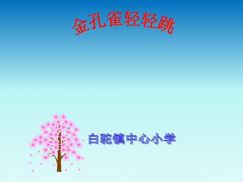 金孔雀轻轻跳课件PPT