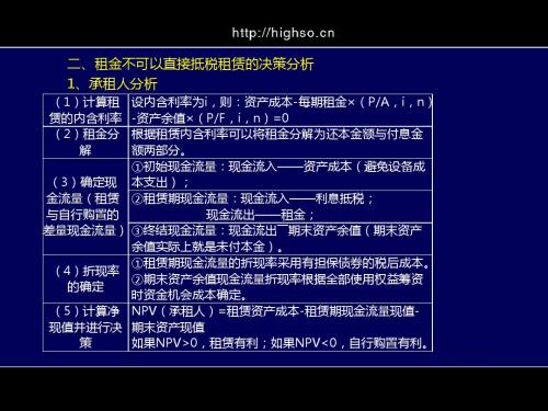 CPA 财务成本管理 刘成举 精华串讲 第十三章 其他长期筹资 第二段