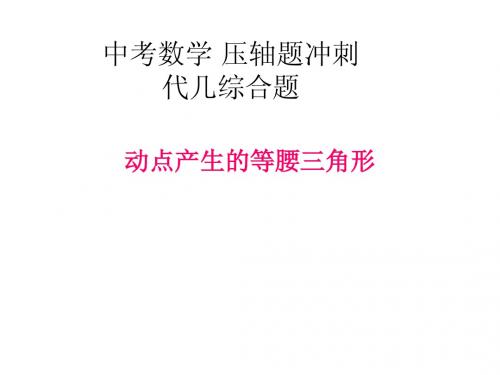 中考数学 压轴题冲刺 代几综合题.ppt