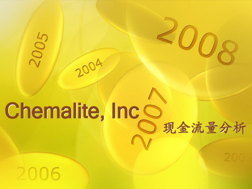 Chemalite现金流量分析PPT