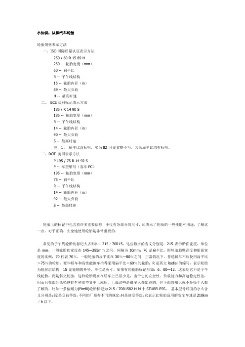 轮胎小知识