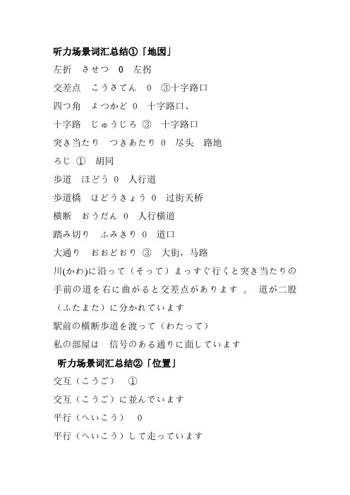 三级听力单词