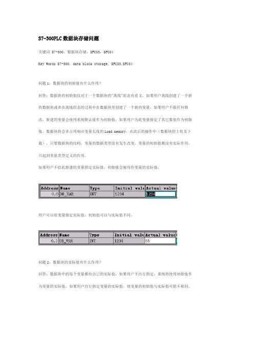 S7-300数据块