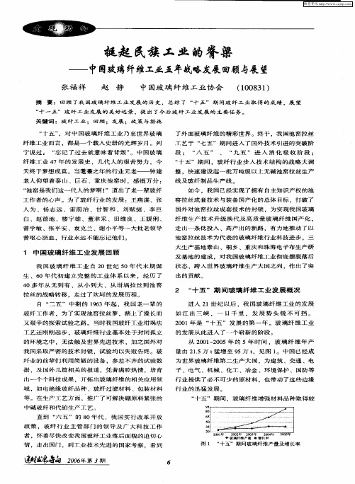 挺起民族工业的脊梁——中国玻璃纤维工业五年战略发展回顾与展望
