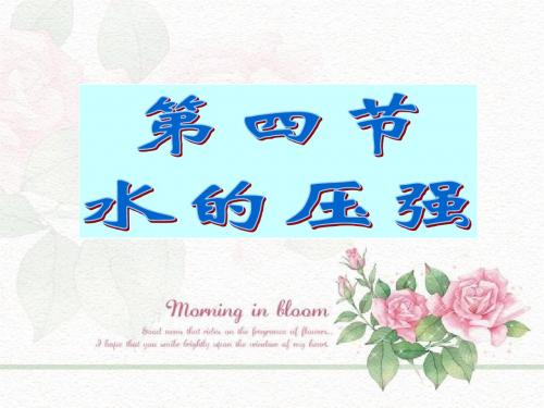 水的压强第一课时