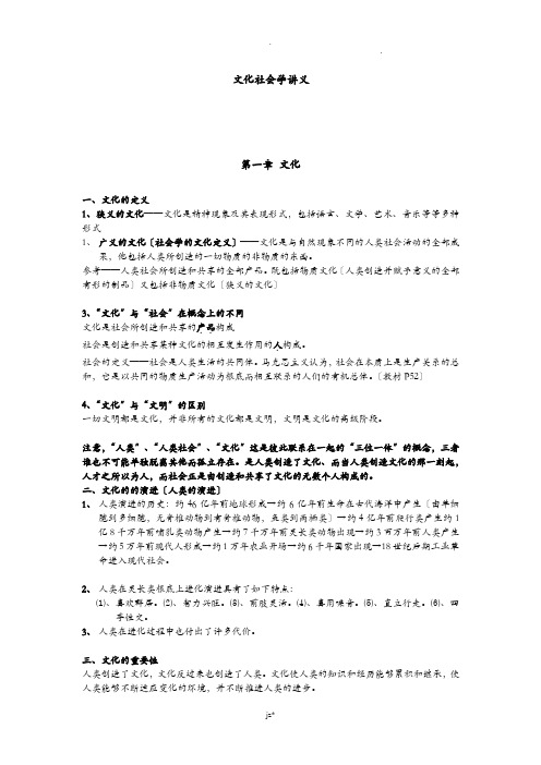 文化社会学讲义