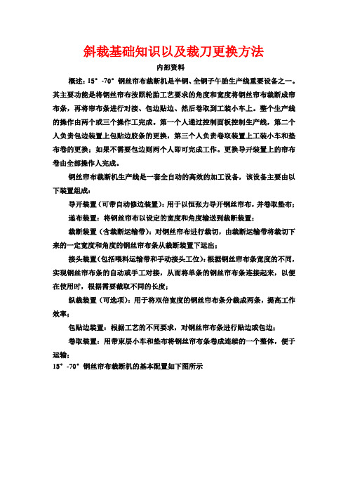 斜裁基础知识以及裁刀更换方法