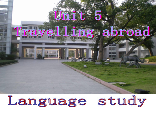 人教版高二英语选修七Unit-5-using language-points