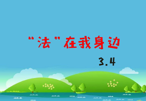 法在我身边-小学生法律知识科普讲座