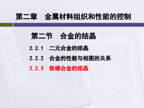 2.2.3 铁碳合金的结晶