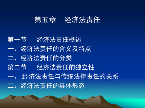 经济法的责任