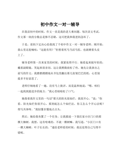 初中作文一对一辅导