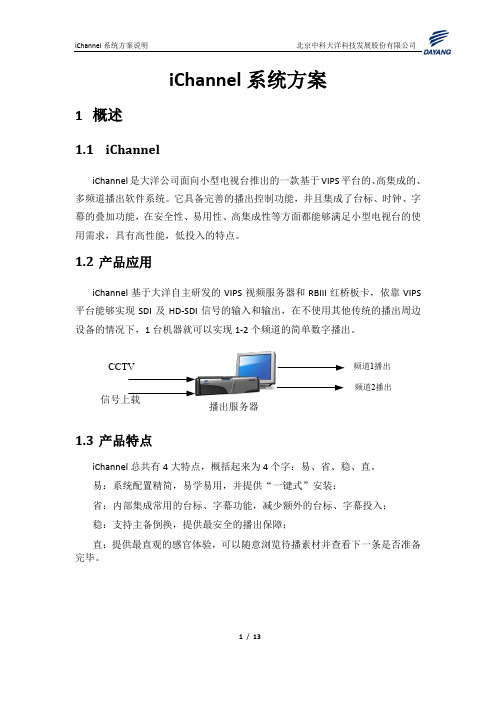 iChannel系统说明