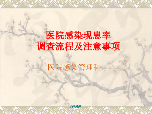 中医医院现患率调查培训ppt课件