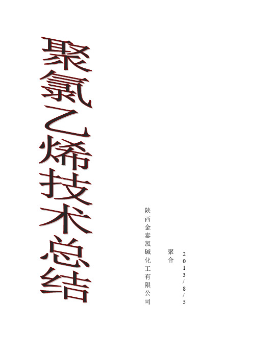 聚氯乙烯技术总结-文档