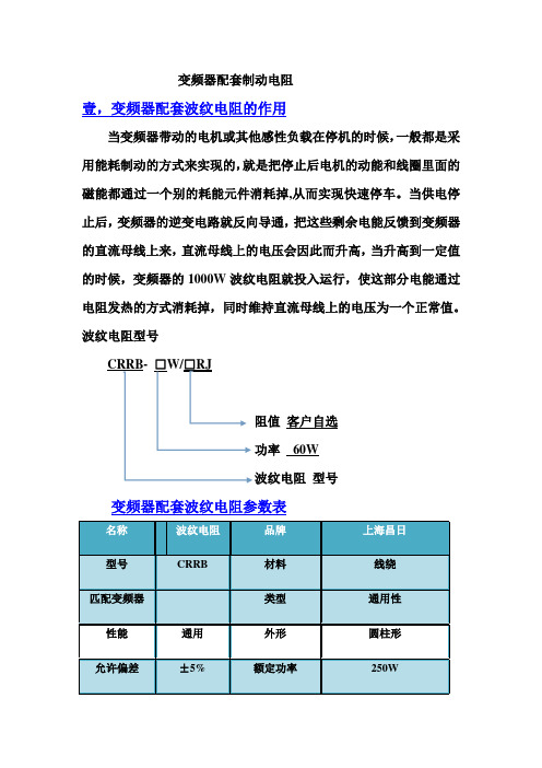 15KW变频器配套制动电阻
