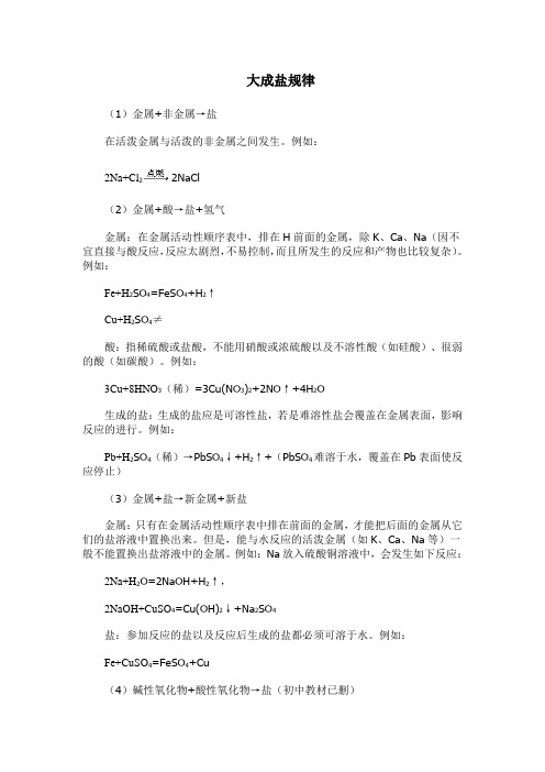 十大成盐规律