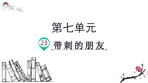 部编版三年级语文上册23.带刺的朋友(教学课件)