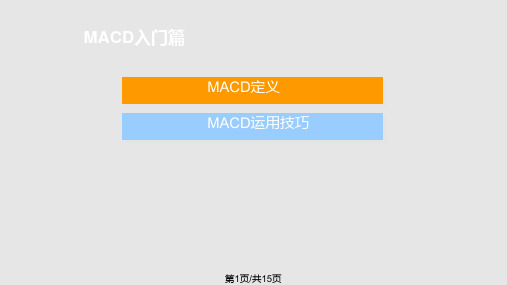 MACD入门PPT课件