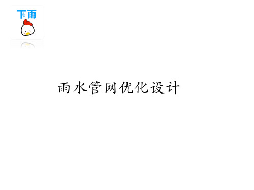 雨水管网优化设计