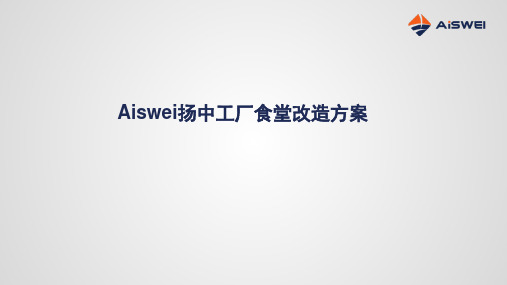 工厂食堂改造方案PPT课件