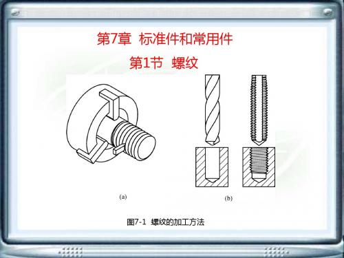 机械制图电子教案第七章标准件与常用件-PPT课件