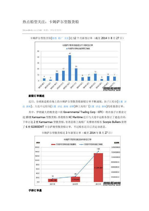 热点船型关：卡姆萨尔型散货船