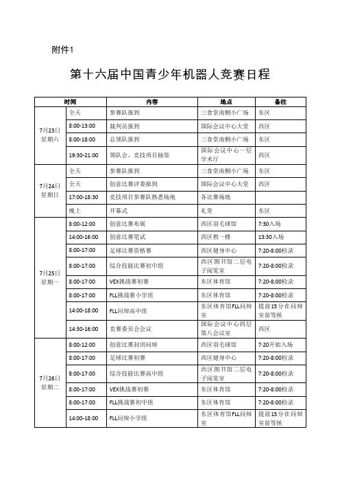 竞赛活动日程 (1)