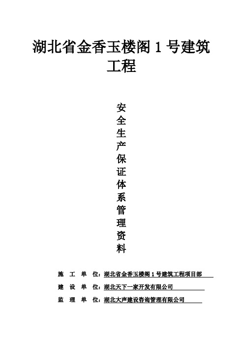 安全资料(全套)