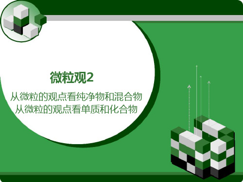 微课程 微粒观点看纯净物混合物,单质化合物