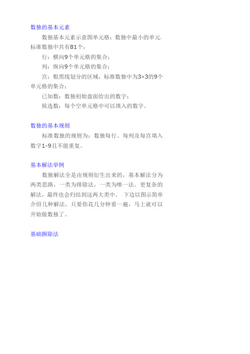 数独规则介绍