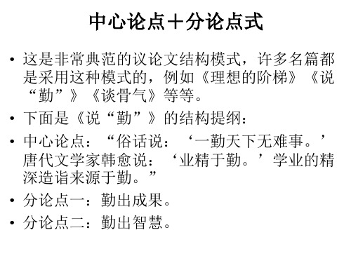 论点分论点