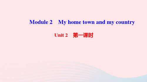 八年级英语上册Module2Myhometownandmycountry新版外研版
