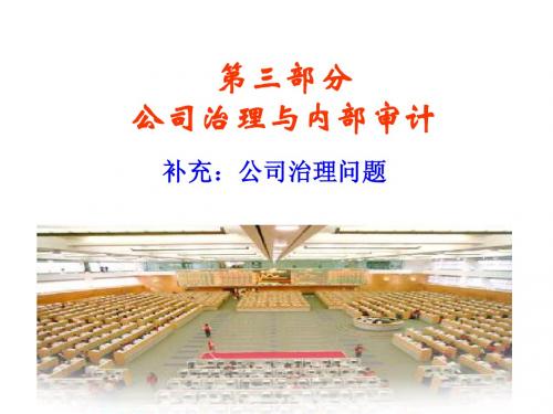 3-1公司治理问题