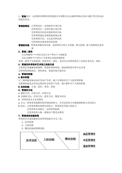 管通复习