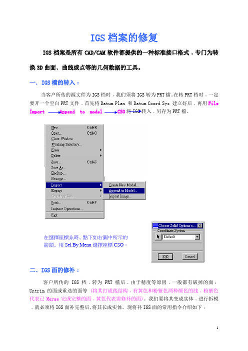 igs档案修复