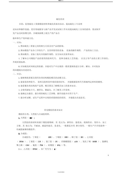 硫化培训(员工)