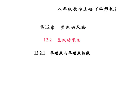 12.2.1 单项式与单项式相乘