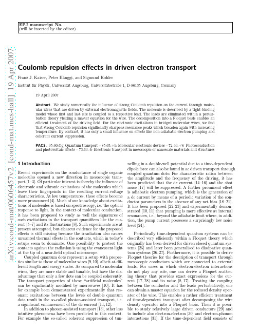 Coulomb blockade effects in driven electron transport